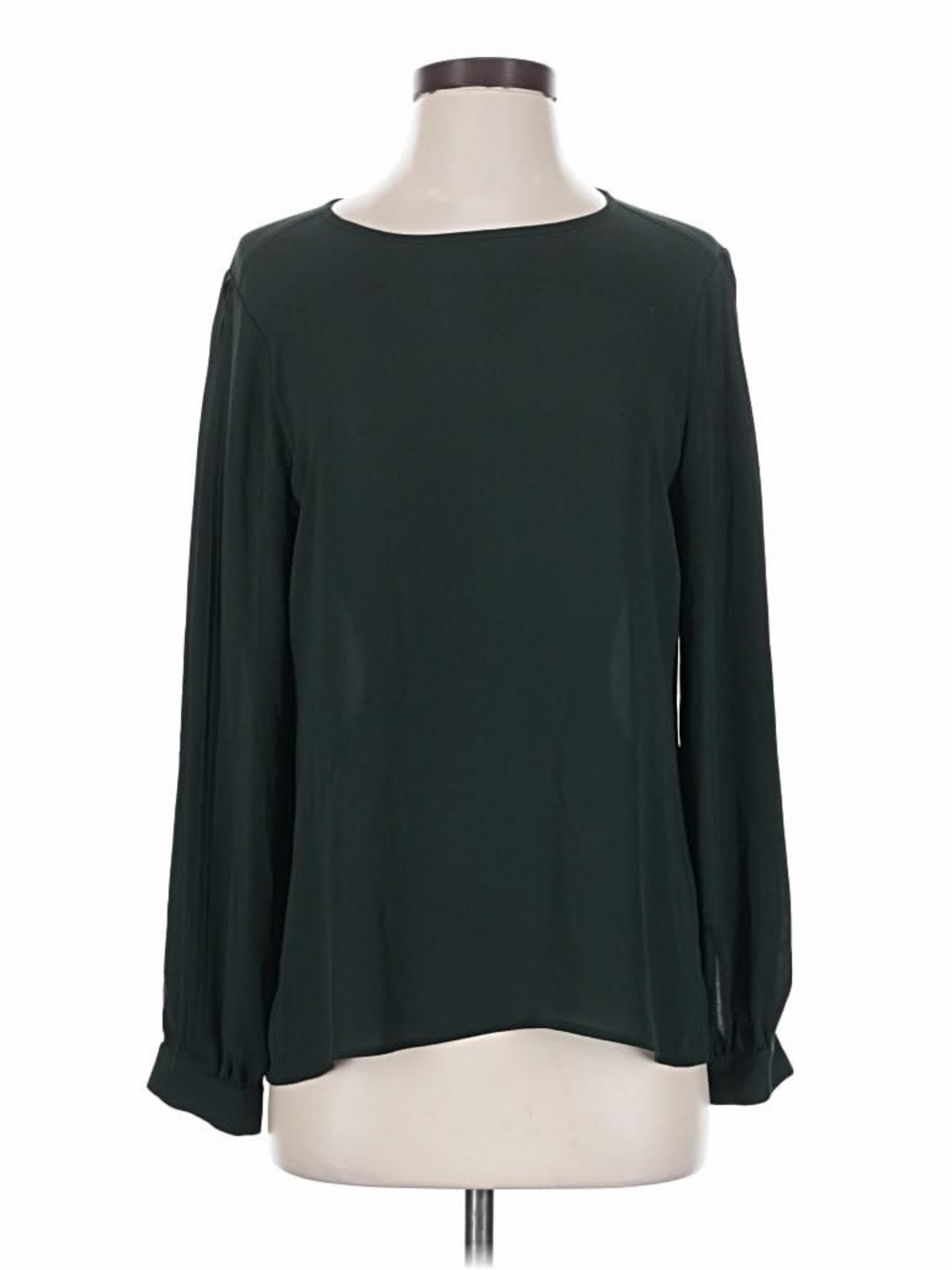 Vince Camuto Forest Green Long Sleeve Blouse - Picture 1 of 7